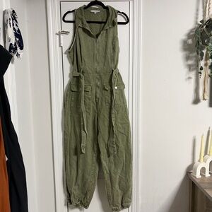 Baltic Born Sage Green Jean Jumpsuit